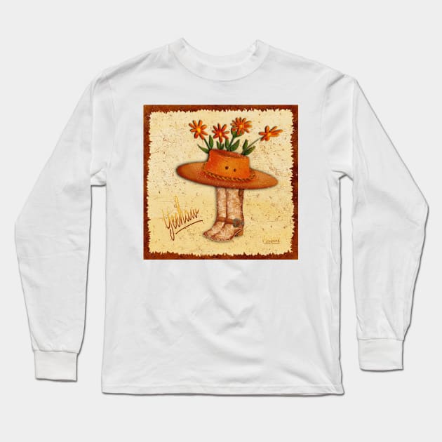 Cowboy boots Long Sleeve T-Shirt by MoTekent